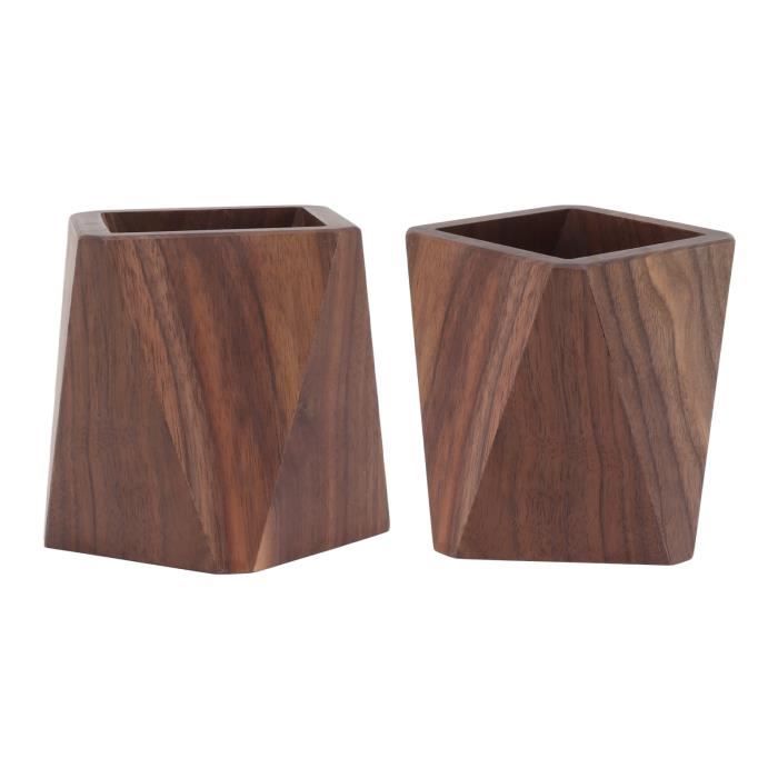 Porte-Ustensiles En Bois De Manguier - Range Couverts Et Outils De Cuisine - Style Ferme