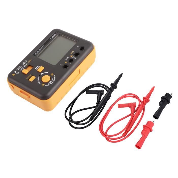Mégohmmètre Numérique BM500A - Testeur Résistance Isolation 250V/500V/1000V