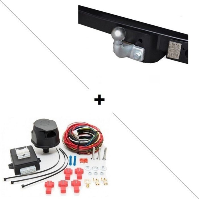 IMIOLA Attelage Master Traction Roues Simples Sans Marchepied (02/10-) Standard + Faisceau Univ. 7 Broches + Boitier &Eacute;lec.