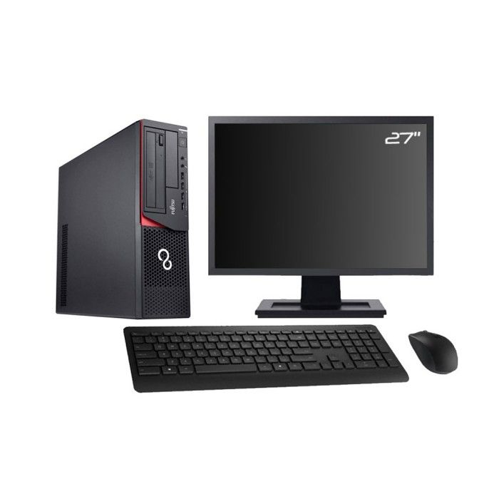 PC Fujitsu E920 DT 27 Gaming GTX 1050Ti i5 4570 RAM 240Go SSD + W10