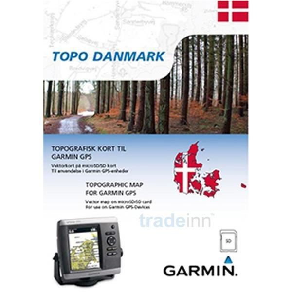 Carte microSD GARMIN Topo Danmark Cartographie topographique Points dintérêt Données bathymétriques