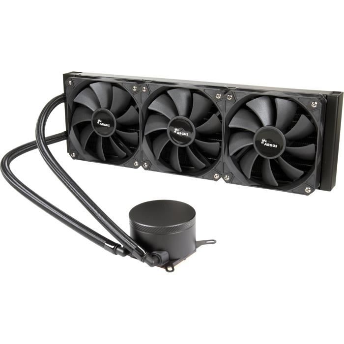 Inter-Tech AIO 360 mm Refroidissement à eau avec pompe à double chambre et plaque thermique en cuivre