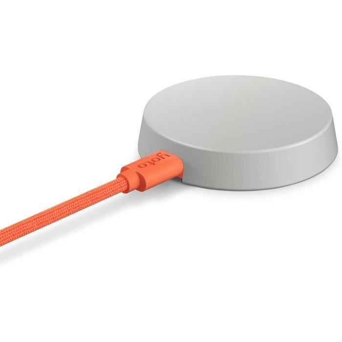 YOTO universele magnetische oplader - compatibel met YOTO Player (3e generatie), bevat een vaste USB-C-kabel, een universele magnetische voet voor gebruik thuis en op reis