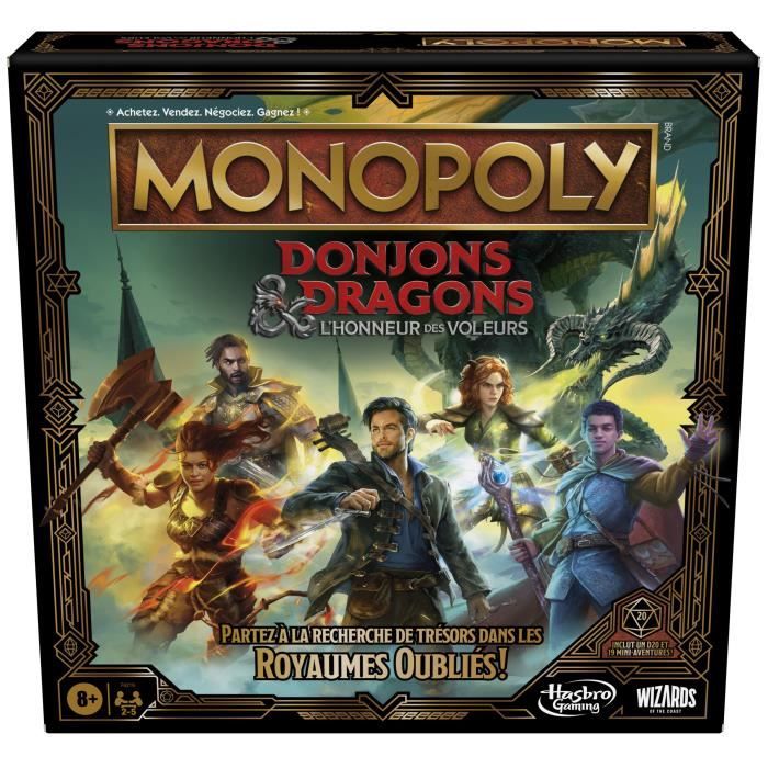 Monopoly D&D le film - Jeu de société - Donjons & Dragons