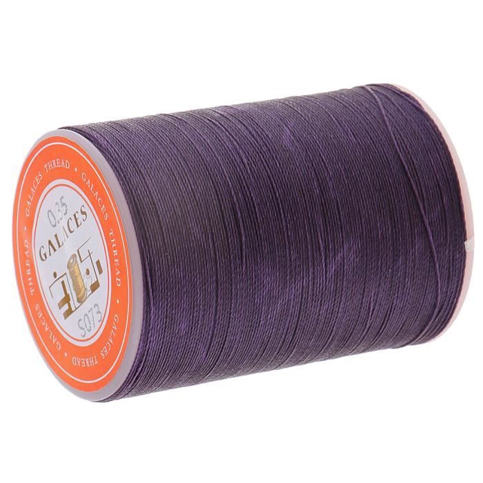 Fil Ciré Pour Cuir - 260 M Avec 7 Aiguilles - Rouge 1 Mm - Idéal Couture Cuir Et Réparation