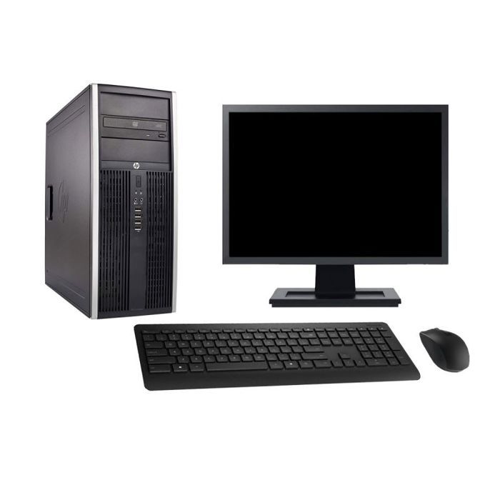 PC Tour HP 8300 Ecran 22 Intel i5-3470 RAM 16Go Disque Dur 1To Windows 10 Wifi - Hewlett packard
