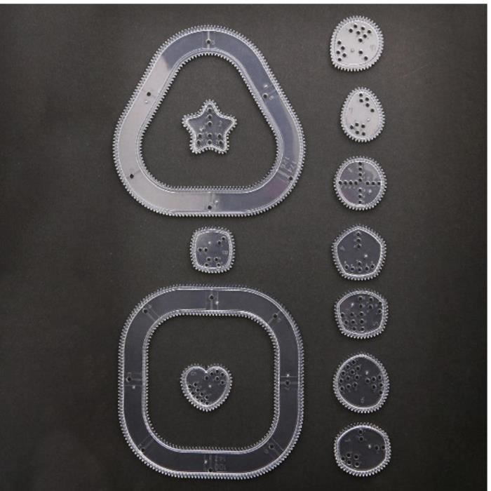 Kit Spirographe 48 Pièces – Géométrie Créative – Cadeau Artistique Pour Enfants – Motifs Hypothrochoïdes