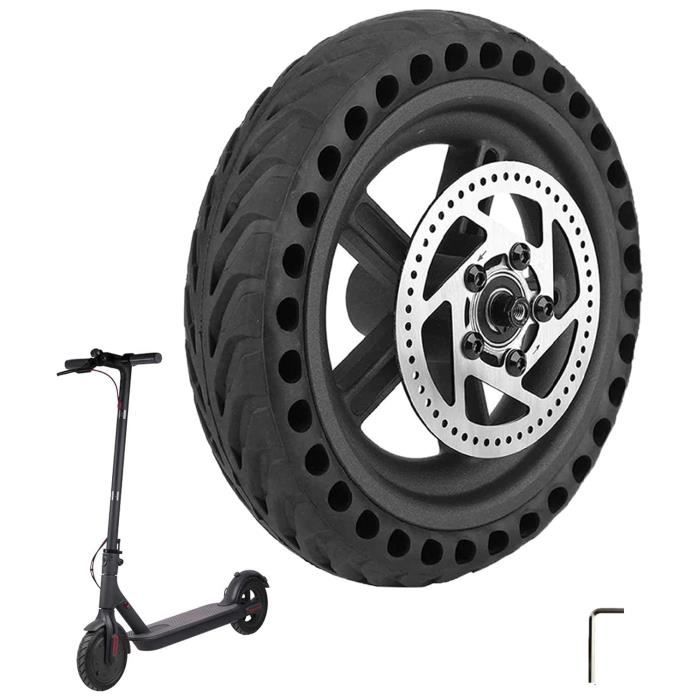 Roue Arrière Complète Xiaomi Trottinette M365-1s-Essential-3 avec Disque Pneu Plein Anti Crevaison Antidérapant Increvable 85”