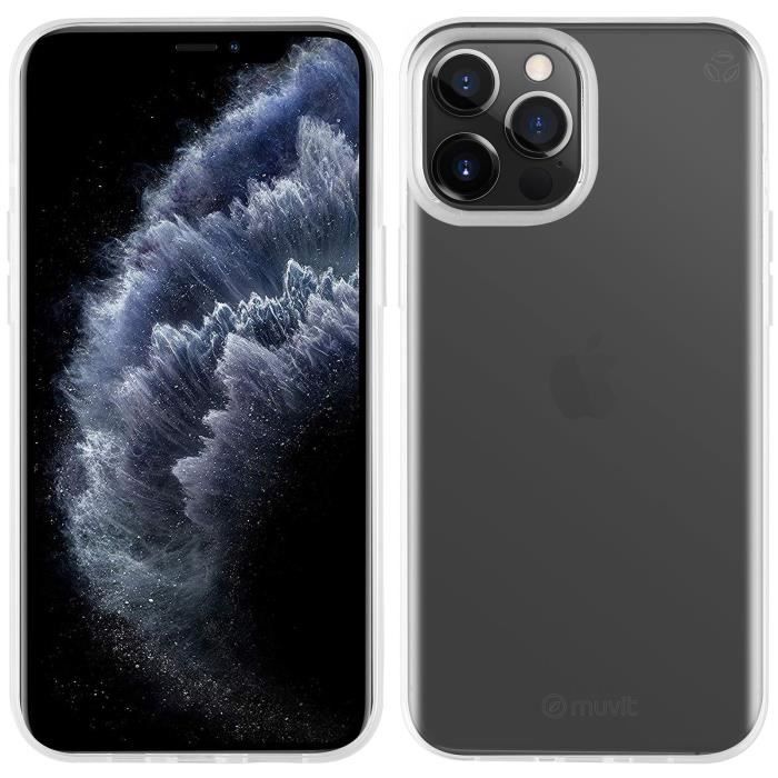 MUVITCHAN Recycletek Coque souple transparent pour Iphone 12 Pro max