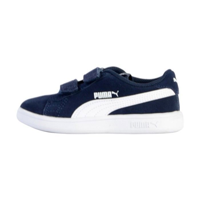 Puma Basket Cuir Junior Puma Smash v2 SD V PS - Bleu/Blanc