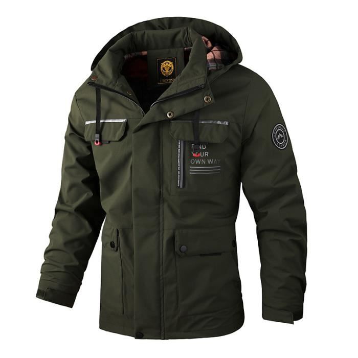 Veste D'extérieur Tendance Pour Homme Et Adolescent - Coupe Moderne, Pour Loisirs Et Sorties