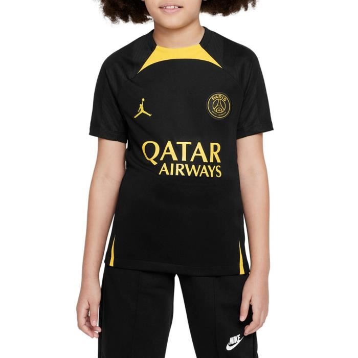 Maillot Third Stadium PSG Nike 25/26 - Enfant avec Badge Champions d'Europe et Foundation 10 ans et Étoile Eiffel