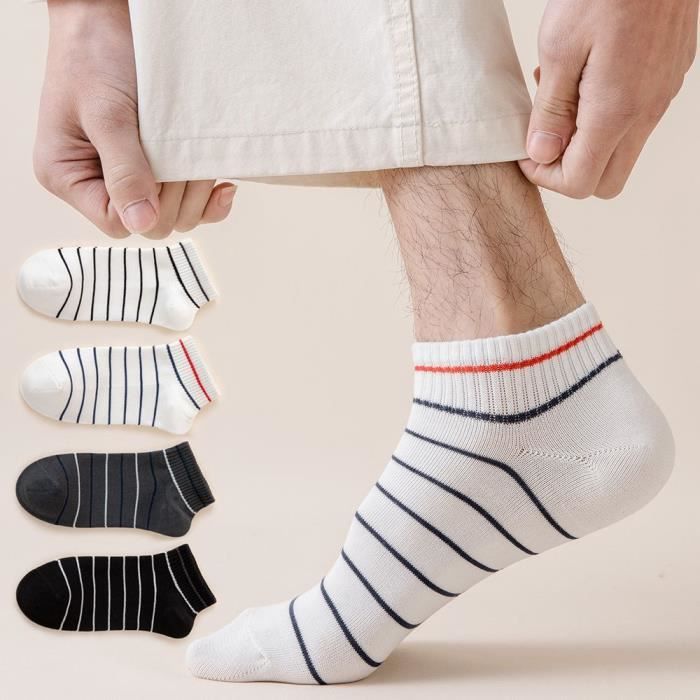 Niofind Chaussette Homme, Lot de 6 Paires Chaussettes Basses Homme Femme, Chaussette  Hommes Sport Épais et Respirant, Soquettes Hommes Coton pour Running :  : Mode