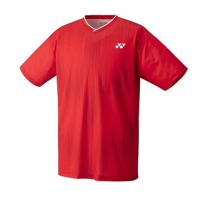 t-shirt col rond yonex rub - rouge - s