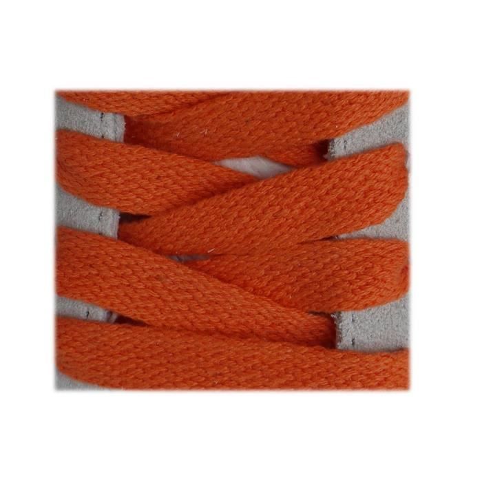 Lacets plat 100 coton 125cm haute qualite orange pastel Cdiscount