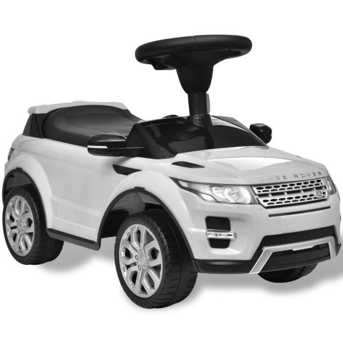Voiture A Chevaucher Bebe Enfant Des 12 Mois Jouet Avec Musique Land Rover 348 Blanc Cdiscount Jeux Jouets