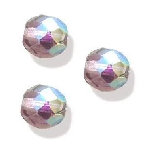 100 Perles Swarovski Facettées Light Amethyst 4mm - Pour Création Bijoux Bohème
