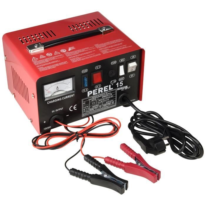 CHARGEUR POUR ACCU PLOMB 12/24V VOITURE FONCTION BOOST 9A CAMPING-CAR