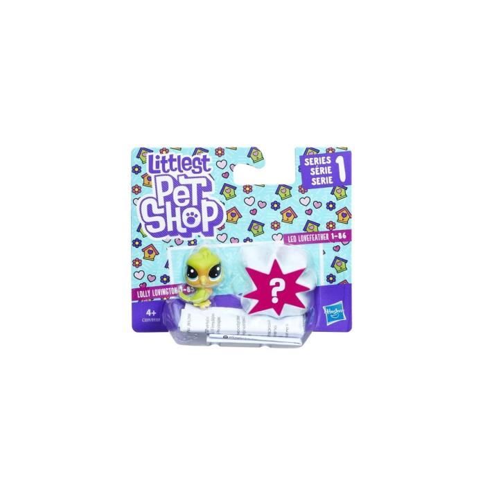 Littlest Pet Shop : Set de 2 Figurines Petshops : Lolly Lovington + Petshop mystere