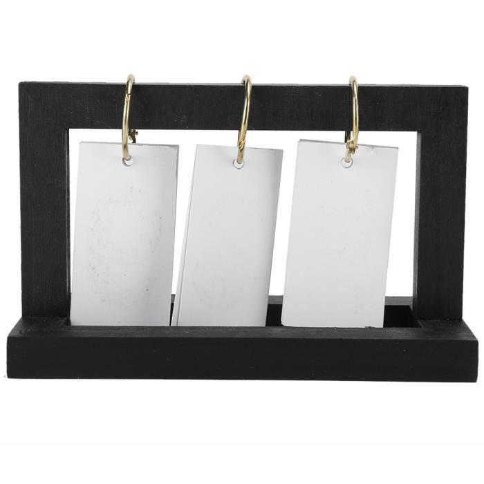 Calendrier Perpétuel Vintage En Bois Rustique Pour Bureau, Maison, Bureau (blanc