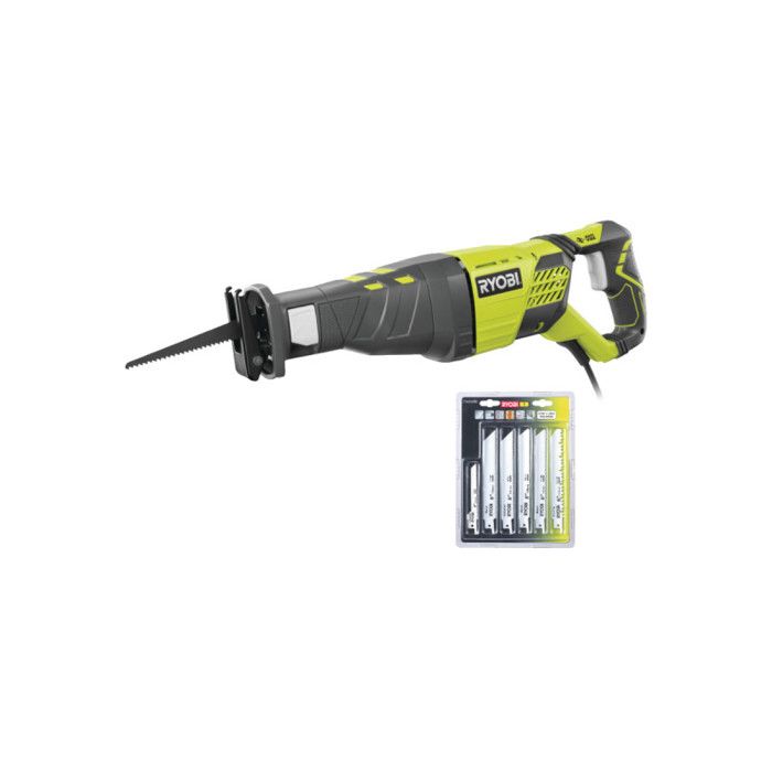 Pack RYOBI Scie sabre électrique RRS1200 K lot de 6 lames universelles bois et métal 100152mm RAK06RB - vue 7