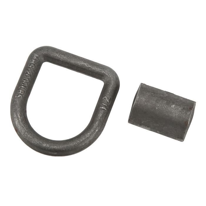 Lot De 8 Anneaux D'arrimage Noirs – Pour Remorque, Camion, Fixation Charges, Métal, 3,3x5,5 Cm