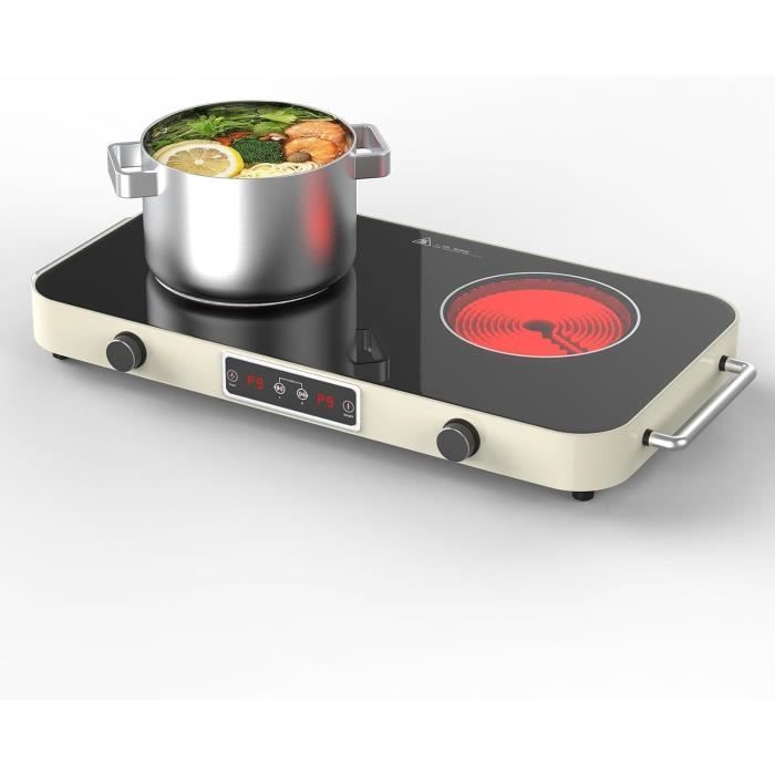 Plaque Induction Camping Plaque à Induction COOKNANO 2000W - 9 Niveaux De Puissance, Minuterie 8h | Portable Et Sécurisée Piastra A Induzione Portatile 1 Fuoco