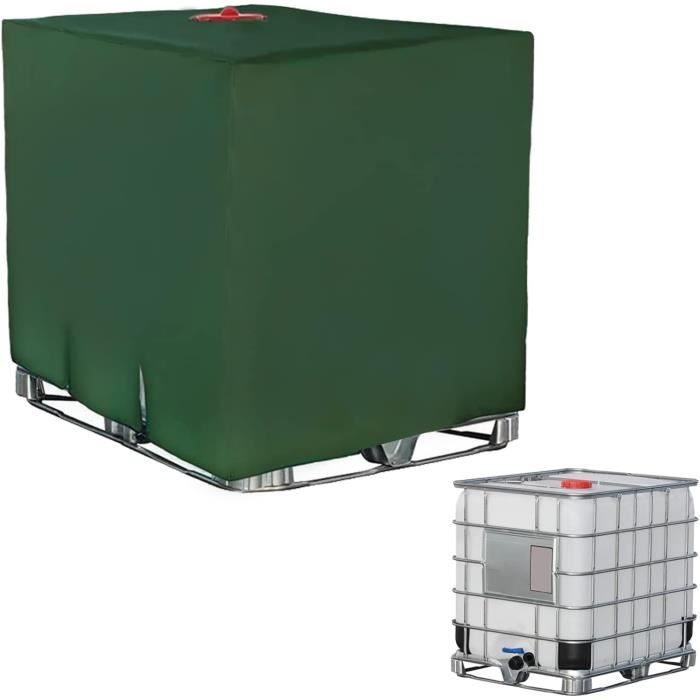Housse De Réservoir IBC 1000 Litres - Imperméable, Résistante Aux UV, Vert, Sans Fermeture éclair