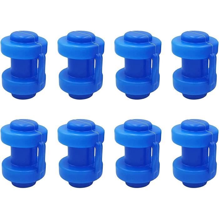 Lot De 6 Capuchons Épais Noirs Pour Poteaux De Trampoline 32 Mm - Fixation De Filet De Sécurité