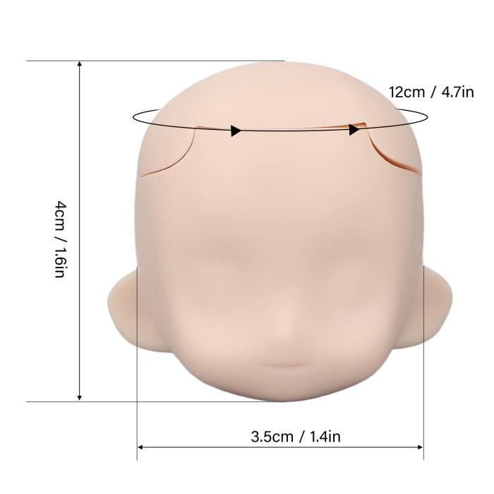 Cheveux Bruns/or/noirs Pour Poupée BJD 1/6 (30 Cm) - Pour Coiffure, Customisation DIY - Fil Synthétique Lavable