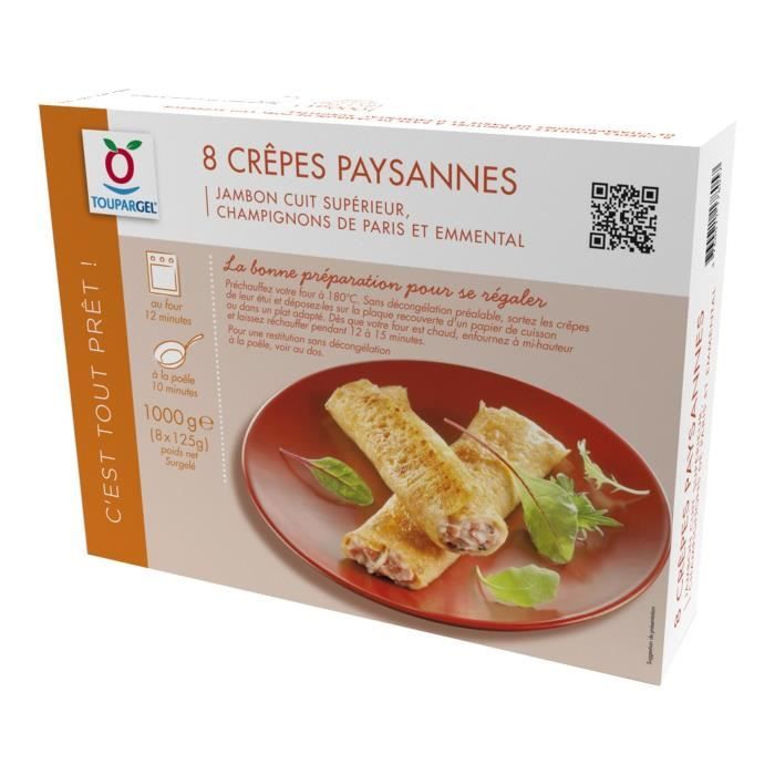 Crêpes surgelées paysannes 8 x 125 g Cdiscount Au quotidien