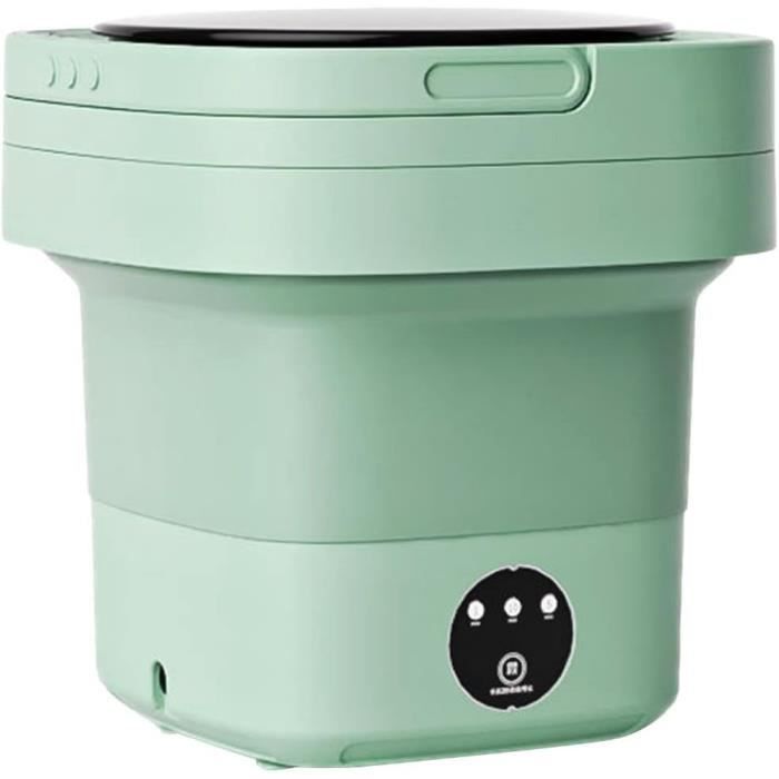 Mini Machine à Laver Portable - Pour Sous-vêtements, Chaussettes, Vêtements Bébé - Rechargeable USB, Légère, 3 Programmes - Voyage, Camping, Studio