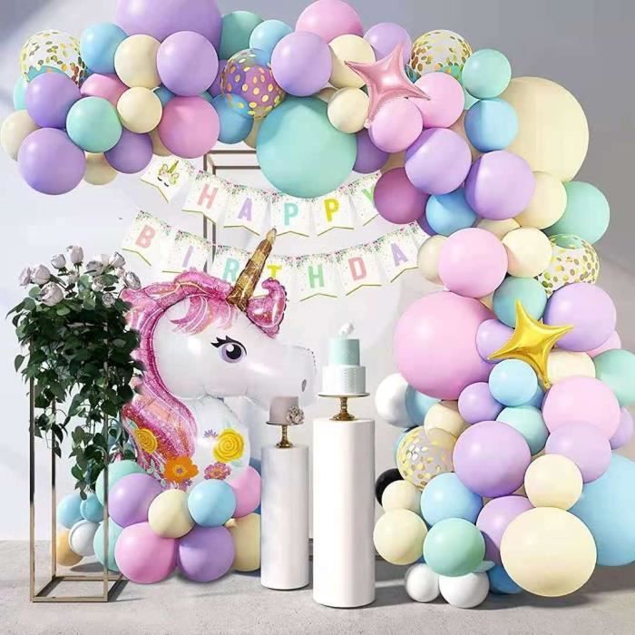 Kit De Guirlande De Ballons Arc-en-ciel - 122 Pièces (rose, Rouge, Bleu, Jaune) - Pour Fête Mexicaine, Anniversaire, Mariage, Carnaval