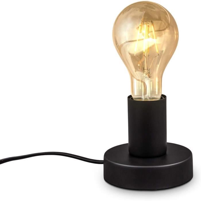 Lampe De Table Avec Base En Bois Et Tête Métallique Réglable De Style Vintage E27 91213503