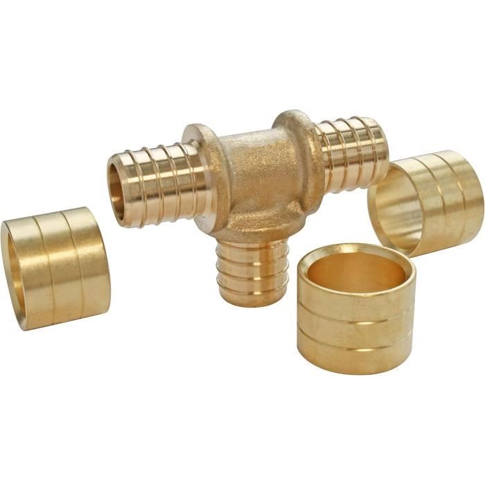 Raccord Té En Plastique PEG10-6 Pour Tubes - Connecteur 10mm-6mm - Lot De 4