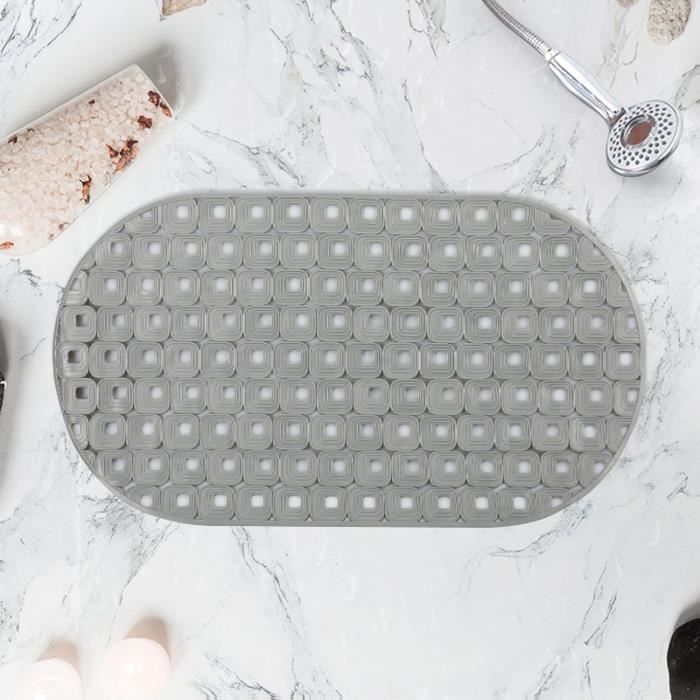 Lurowo Tapis Bain Antidérapant Douche Luffa Absorbant Séchage