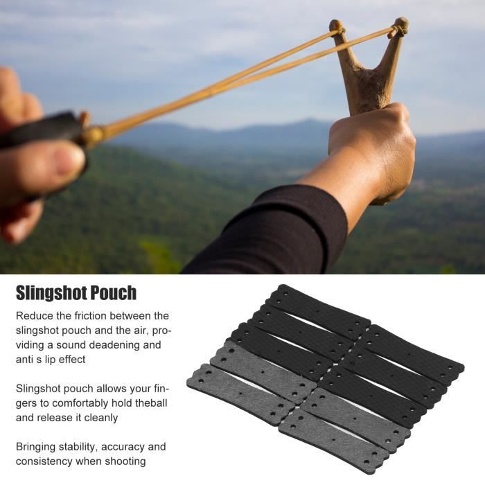 Lot De 5 Élastiques De Rechange Pour Fronde - Latex Naturel, Forte Élasticité - Pour Chasse, Tir Sportif - Découpe Manuelle