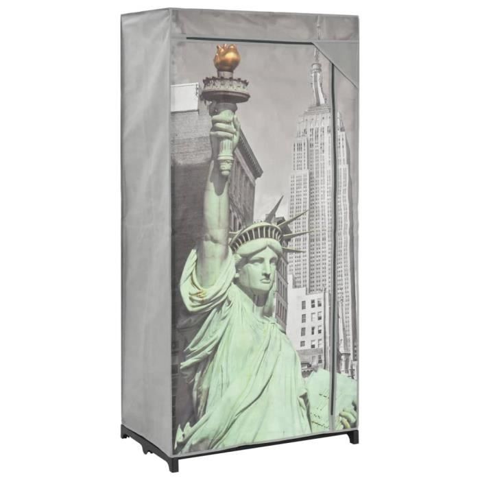 vidaXL Garde-robe New York 75x45x160 cm Tissu