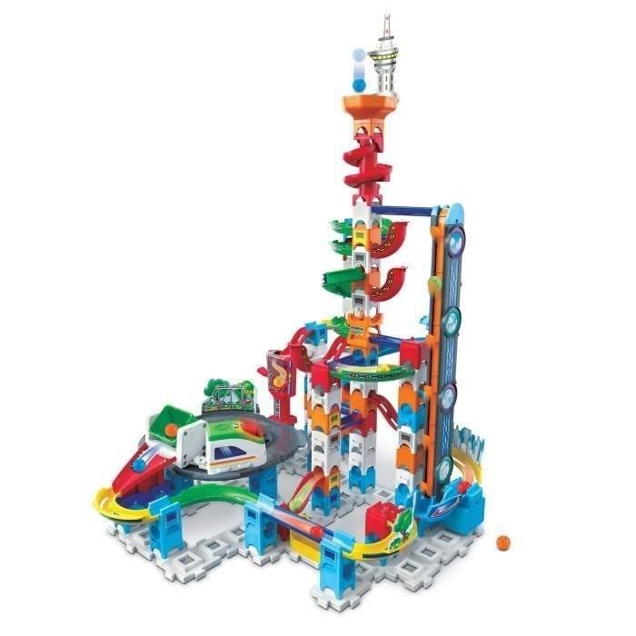 Circuit de billes VTECH MARBLE RUSH - SUPER SKY TOWER SET XL300E - 143 pièces - Pour enfants de 4 ans et plus