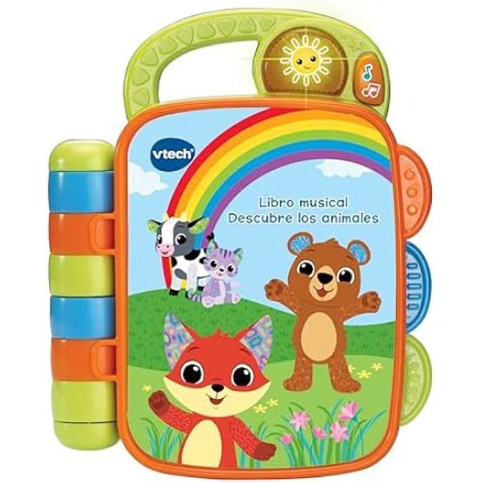 Livre Musical - VTECH - Découvrez Les Animaux - Enseigne la météo et les vêtements - Couleur v. Espagnol
