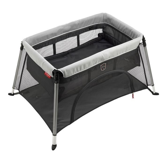 Lit Parapluie Bébé 2 En 1 – Pliable En 10 Sec – Jusqu’à 25 Kg – Gris – Parc Et Lit Autonome