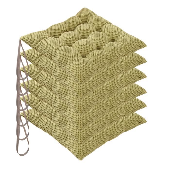 DETEX® Ensemble de 6 Coussins Boston de Chaise de Jardin Rouge Coussin DETEX® Ensemble de 6 Coussins Boston de Chaise de Jardin Rouge Coussin