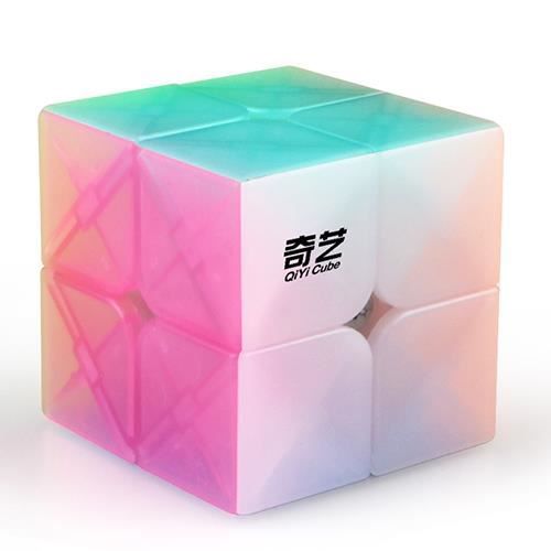 Porte-clés Rubik's Cube 3x3 United Square – Design Géométrique, Sans Autocollant, Durable Et Avec Solveur QR Code – Cadeau Malin Pour Experts En Puzzles