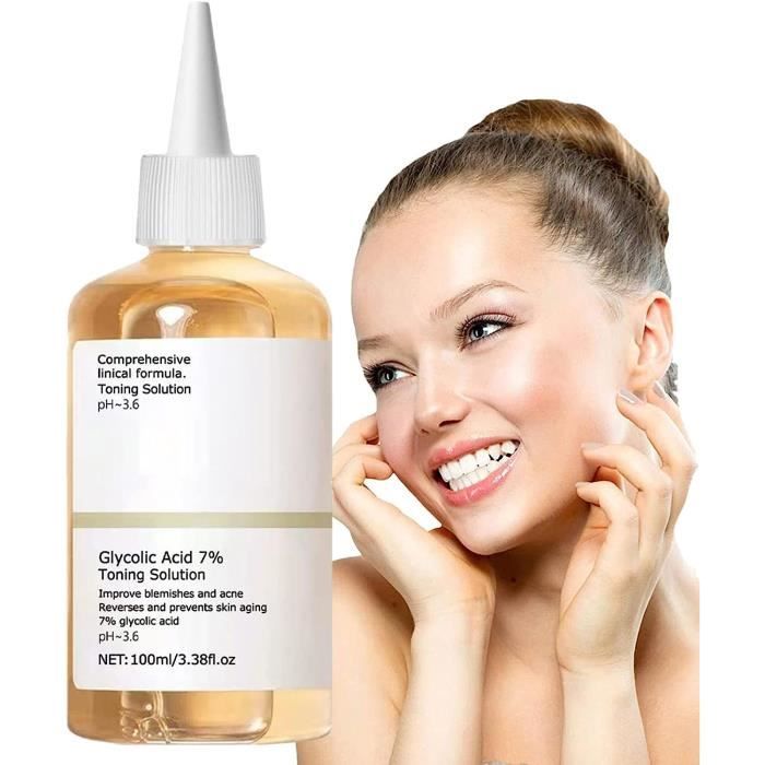 Acide glycolique 7% Solution tonifiante resurfaçante - Solution tonifiante à l'acide glycolique Ordinaire, Toner à l'acide glycoliqu