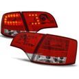 Paire de feux arriere Audi A4 B7 break 04-08 LED rouge blanc-1