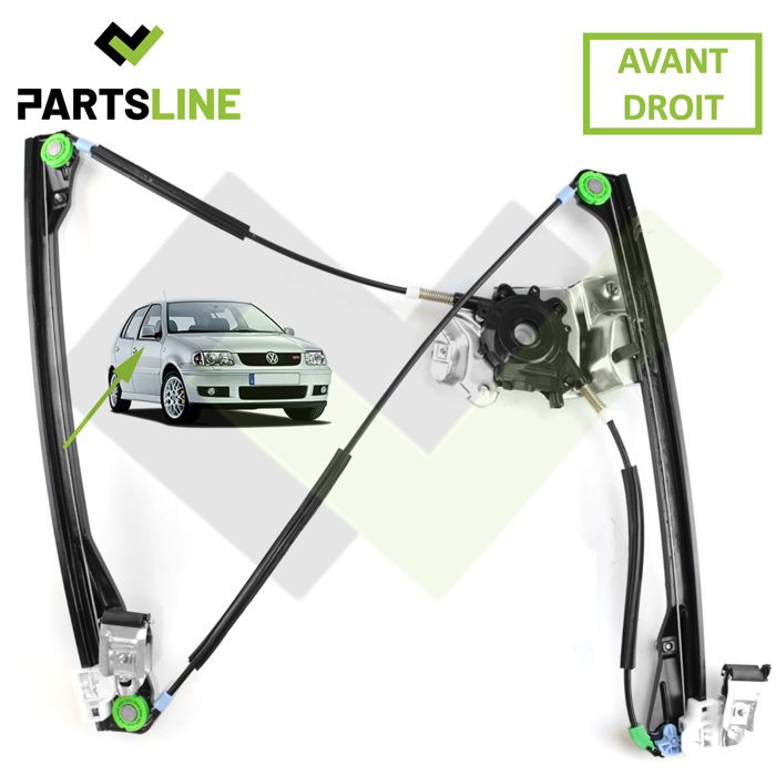 Mécanisme Lève Vitre Électrique Avant Gauche Fiat 500 - Sans Moteur 51785841 51824040