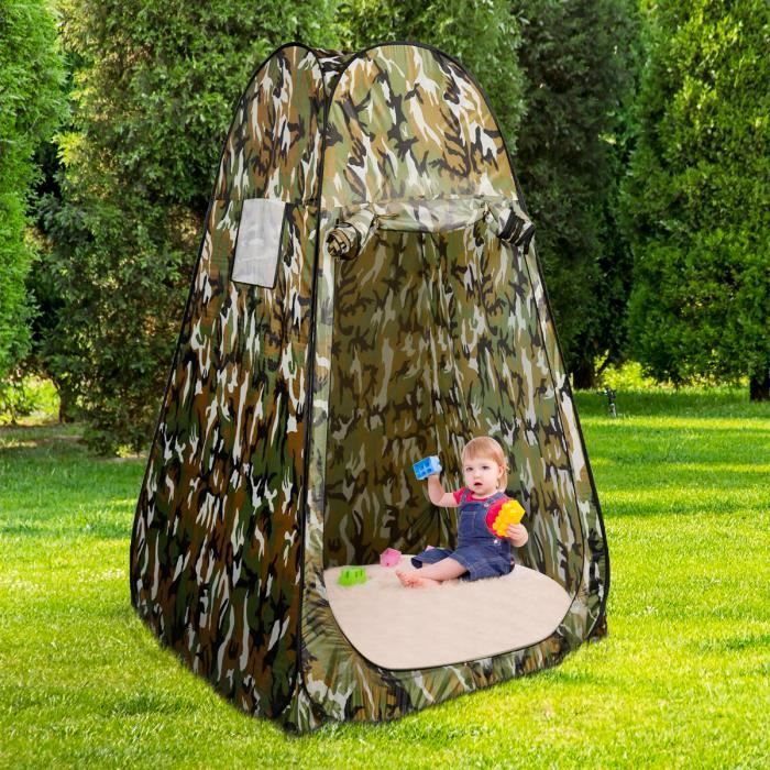 Tente de douche pliable pop-up automatique instantanée cabinet de  changement camping polyester vert - Tente - Equipement camping - Jardin et  Plein air