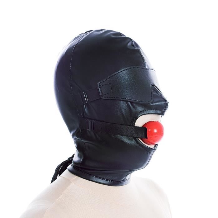 Jouet érotique Jeux pour adultes PU Hood Mask Sex Toys pour Couple