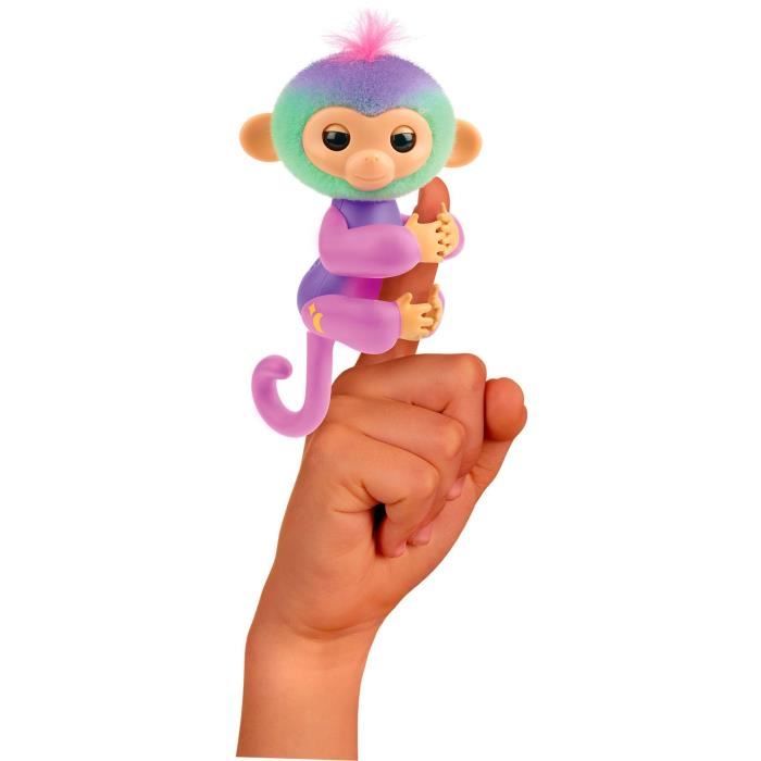 Fingerlings Magic Moods Norah - Peluche Interactive Accroche-Doigt | Cœur Lumineux, 70 Sons | Piles Incluses | Dès 5 Ans