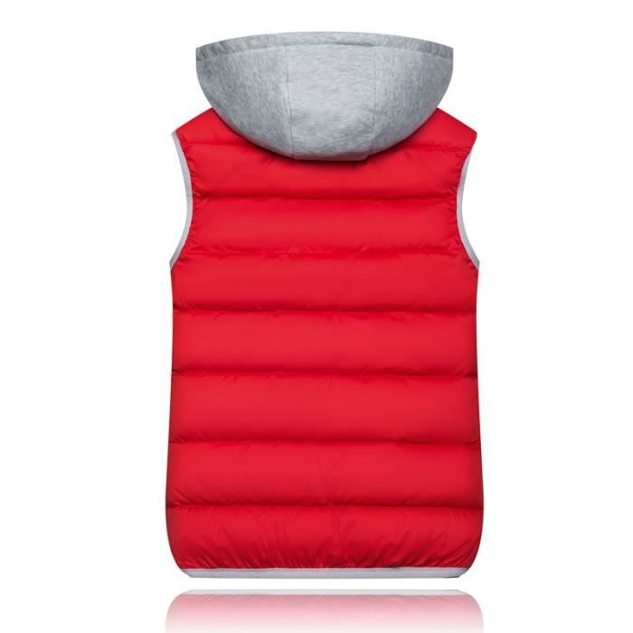 Gilet Femme Doudoune Sans Manches Long – Parka Matelassé Avec Capuche, Zippé, Chaud Pour L’hiver - 7
